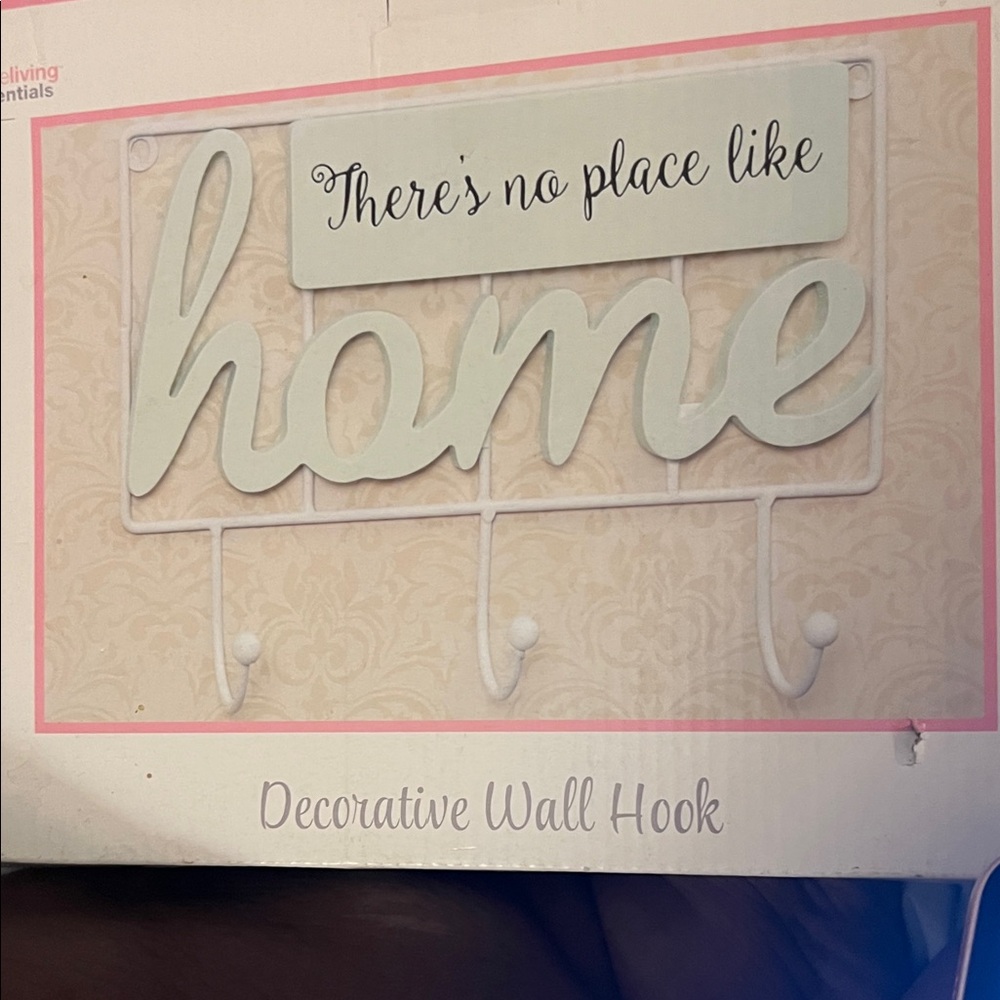 Essentials Cream 'Home' Wall Hook